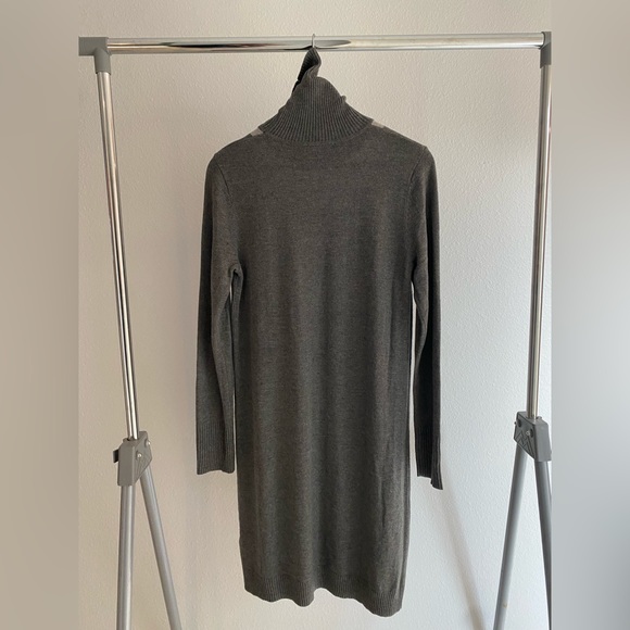 Adrienne Vittadini Sweater Dress Grey Size Medium - Picture 2 of 7